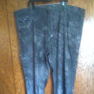 Faded Ink Print Black Jeans Size 52x32